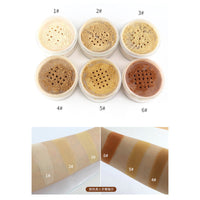 HKM-745619 Mineral Loose Powder Makeup with Puff for Oil Control and Natural Finish