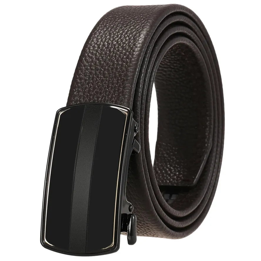 HKM-454803 Personalised Leather Men's Cowhide Belt with Custom Design Options