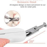 HKM-581075 Pet Nail Clippers with Safety Guard and Angled Blade for Cats, Kittens, Small Dogs, and Other Small Animals
