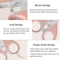 HKM-581075 Pet Nail Clippers with Safety Guard and Angled Blade for Cats, Kittens, Small Dogs, and Other Small Animals