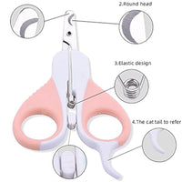 HKM-581075 Pet Nail Clippers with Safety Guard and Angled Blade for Cats, Kittens, Small Dogs, and Other Small Animals