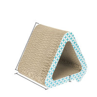 HKM-051987 Corrugated Paper Cat Scratch Pad with Catnip - Durable Vertical Scratching Board
