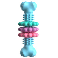 HKM-825939 Durable TPR Dog Chew Toy Bone for Dental Health and Stress Relief - Ideal for Small to Large Breeds