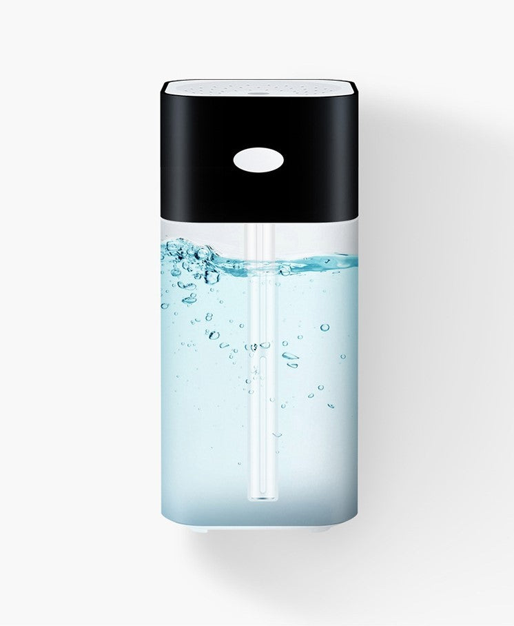 HKM-888595 Water Cube Humidifier with Adjustable Spray Modes and Night Light - 1000ml Capacity, Quiet Operation