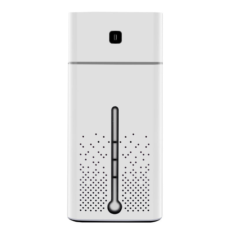 HKM-888595 Water Cube Humidifier with Adjustable Spray Modes and Night Light - 1000ml Capacity, Quiet Operation