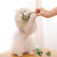 HKM-759251 Catnip Toy Fish, Mouse, and Ball - Dental Care and Hairball Relief for Cats