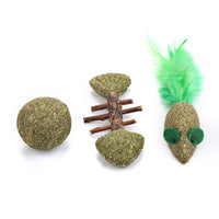 HKM-759251 Catnip Toy Fish, Mouse, and Ball - Dental Care and Hairball Relief for Cats