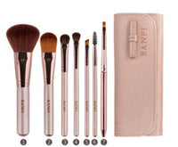 HKM-936787 7-Piece Makeup Brush Set with Soft Animal Hair for Eye Shadow Application