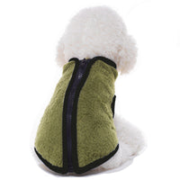 HKM-884115 High Neck Zipper Cotton Vest for Pets - Casual Comfort in Stylish Design