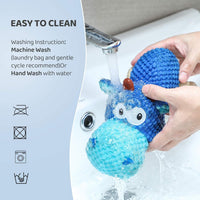 HKM-118867 Durable Plush Dog Chew Toy for Aggressive Chewers, Squeaky Interactive Toy for Large Dogs
