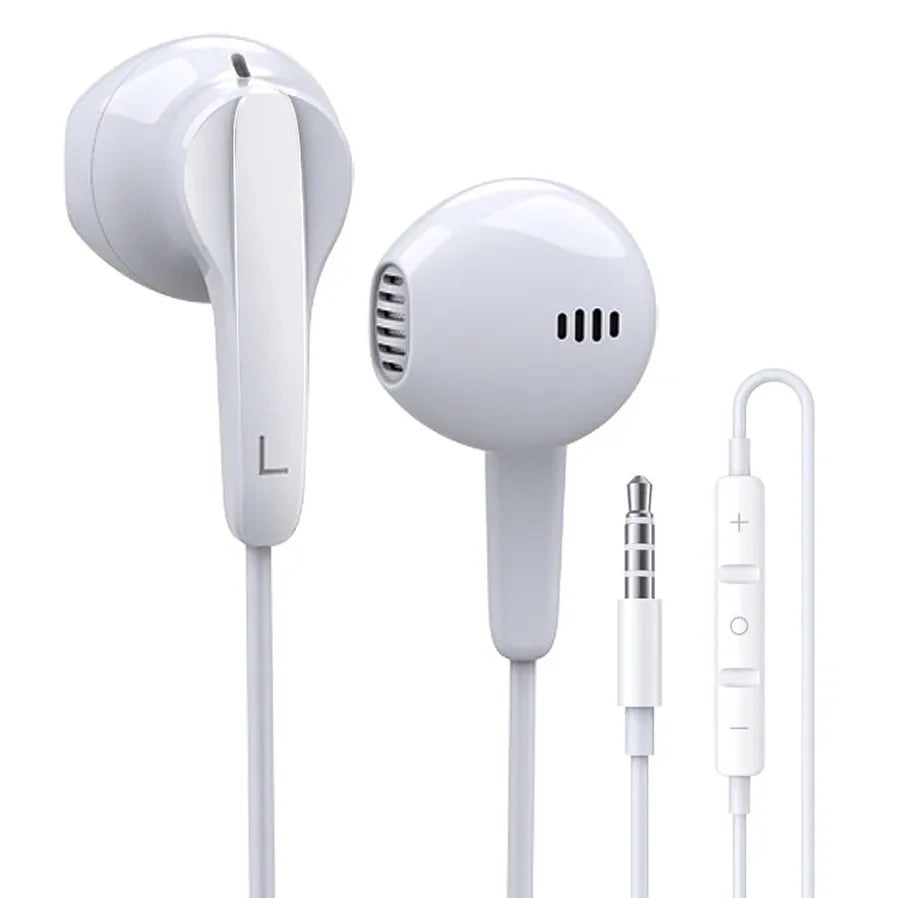 KTX-321875 Wired In-Ear Stereo Headphones with Noise Cancelling and HD Microphone for Apple and Android Devices