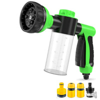 HKM-117715 High-Pressure Pet Shower Sprayer & Grooming Comb with 8 Spray Patterns, Soap Dispenser, and Garden Hose Attachment