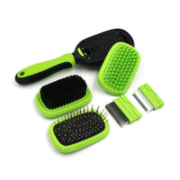 HKM-838163 5-in-1 Pet Grooming Set for Cats and Dogs - Massage, Air Cushion, and Hair Removal Combs