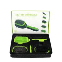 HKM-838163 5-in-1 Pet Grooming Set for Cats and Dogs - Massage, Air Cushion, and Hair Removal Combs