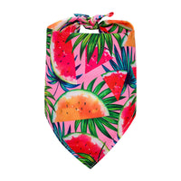 HKM-618835 Pet Triangle Drool Towel in Summer Fruit Designs for Dogs