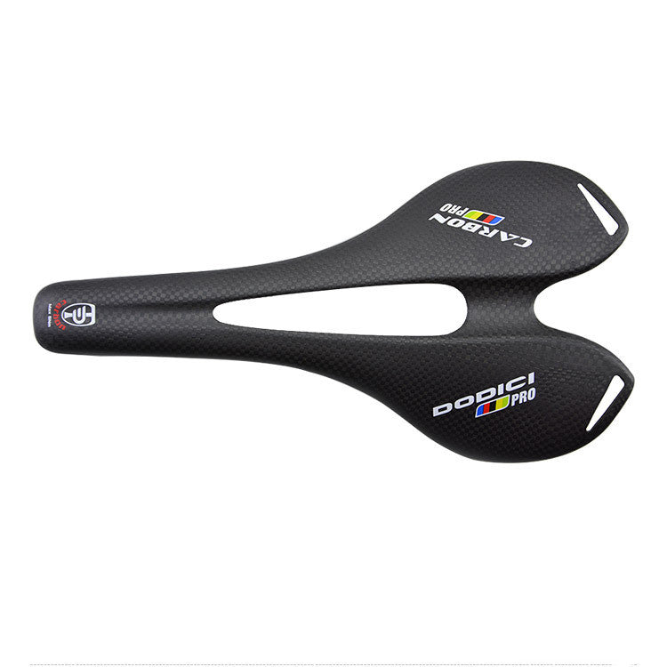 HKM-736851 Full Carbon Fiber Mountain Road Bike Saddle with Hollow Cushion - 3K Finish