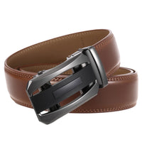 HKM-693395 Genuine Leather Automatic Buckle Business Belt for Men - Model LY36-21550-2