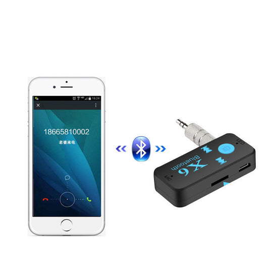 KTX-575443 Bluetooth Car Music Receiver with TF Card Reader & Hands-Free Speaker Function