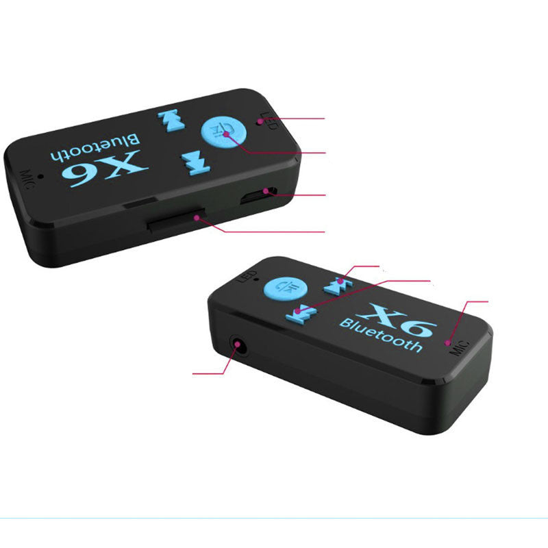 KTX-575443 Bluetooth Car Music Receiver with TF Card Reader & Hands-Free Speaker Function