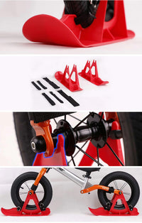 HKM-766483 Kids' Balance Car with Slide and Universal Ski Attachments for Snow Fun