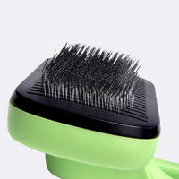HKM-884435 Automatic Pet Hair Removal Brush - Eco-Friendly ABS & TRP Material, Fruit Green, Compact Size 19.5*10.7*5.8CM, Lightweight 160g