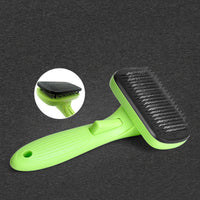 HKM-884435 Automatic Pet Hair Removal Brush - Eco-Friendly ABS & TRP Material, Fruit Green, Compact Size 19.5*10.7*5.8CM, Lightweight 160g
