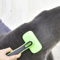 HKM-884435 Automatic Pet Hair Removal Brush - Eco-Friendly ABS & TRP Material, Fruit Green, Compact Size 19.5*10.7*5.8CM, Lightweight 160g