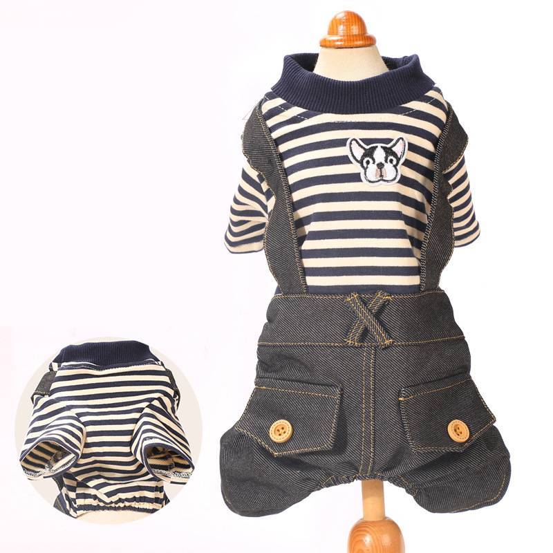 HKM-615379 Cozy Polka Dot Cotton Padded Coat for Small Dogs in Multiple Sizes