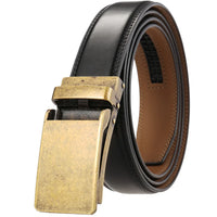 HKM-282067 Luxury Automatic Leather Belt with Belt Buckles for Men - Model Ly33-30016