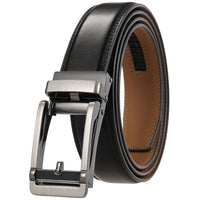 HKM-282067 Luxury Automatic Leather Belt with Belt Buckles for Men - Model Ly33-30016