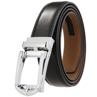 HKM-282067 Luxury Automatic Leather Belt with Belt Buckles for Men - Model Ly33-30016