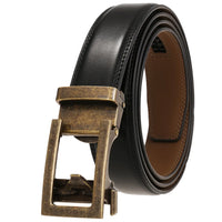 HKM-282067 Luxury Automatic Leather Belt with Belt Buckles for Men - Model Ly33-30016