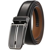 HKM-282067 Luxury Automatic Leather Belt with Belt Buckles for Men - Model Ly33-30016