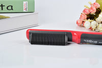 HKM-729171 Ceramic Hair Straightening Brush with Adjustable Temperature Control and Detangling Features