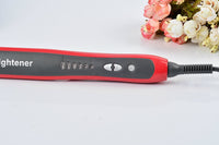 HKM-729171 Ceramic Hair Straightening Brush with Adjustable Temperature Control and Detangling Features