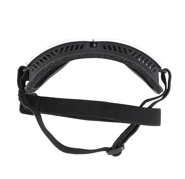 HKM-393363 Windproof Sunscreen Goggles for Dogs - Black with Silver Lens, British Style