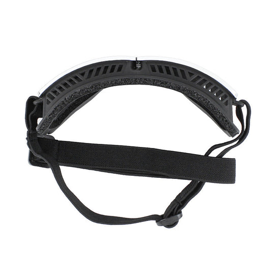 HKM-393363 Windproof Sunscreen Goggles for Dogs - Black with Silver Lens, British Style