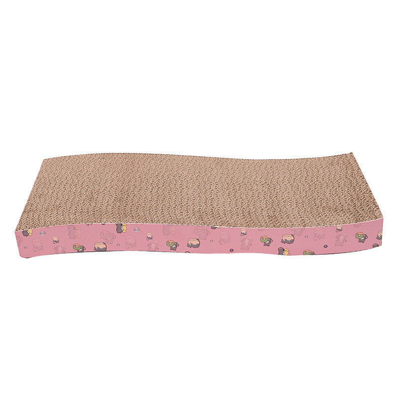 HKM-240531 Corrugated Cat Scratch Board with Catnip - Multiple Fun Shapes for Claw Maintenance