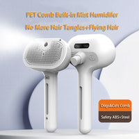 HKM-210963 Self-Cleaning Pet Grooming Brush with Misting Function for Dogs and Cats - Dematting Tool and Hair Remover