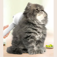 HKM-210963 Self-Cleaning Pet Grooming Brush with Misting Function for Dogs and Cats - Dematting Tool and Hair Remover