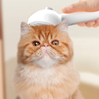 HKM-210963 Self-Cleaning Pet Grooming Brush with Misting Function for Dogs and Cats - Dematting Tool and Hair Remover