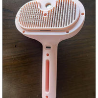 HKM-210963 Self-Cleaning Pet Grooming Brush with Misting Function for Dogs and Cats - Dematting Tool and Hair Remover