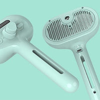 HKM-210963 Self-Cleaning Pet Grooming Brush with Misting Function for Dogs and Cats - Dematting Tool and Hair Remover