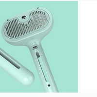 HKM-210963 Self-Cleaning Pet Grooming Brush with Misting Function for Dogs and Cats - Dematting Tool and Hair Remover