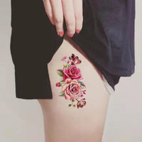 HKM-580051 Large Floral Temporary Body Tattoo - 21 cm x 14.8 cm