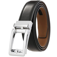 HKM-265107 Automatic Buckle Leather Belt for Men with Durable Design and Adjustable Fit