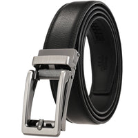 HKM-265107 Automatic Buckle Leather Belt for Men with Durable Design and Adjustable Fit