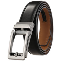 HKM-265107 Automatic Buckle Leather Belt for Men with Durable Design and Adjustable Fit
