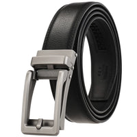 HKM-265107 Automatic Buckle Leather Belt for Men with Durable Design and Adjustable Fit