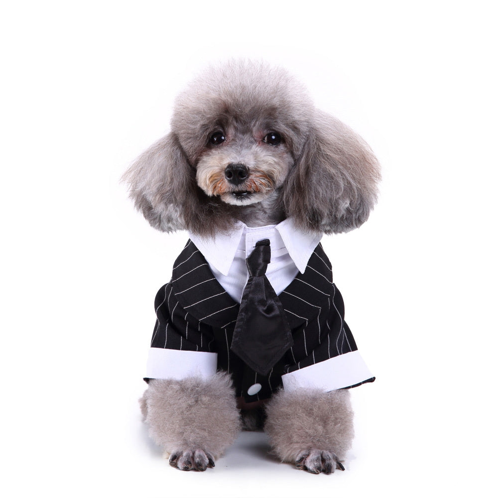 HKM-881299 Stylish Polyester Dog Suit for Small to Extra Large Breeds, Casual England-Inspired Design
